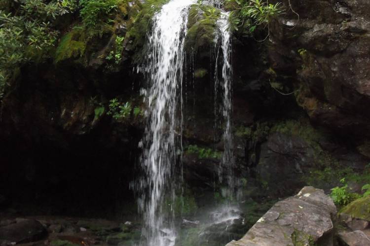 A water fall of rainbow falls trail.