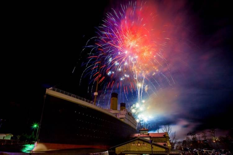 View of fireworks.