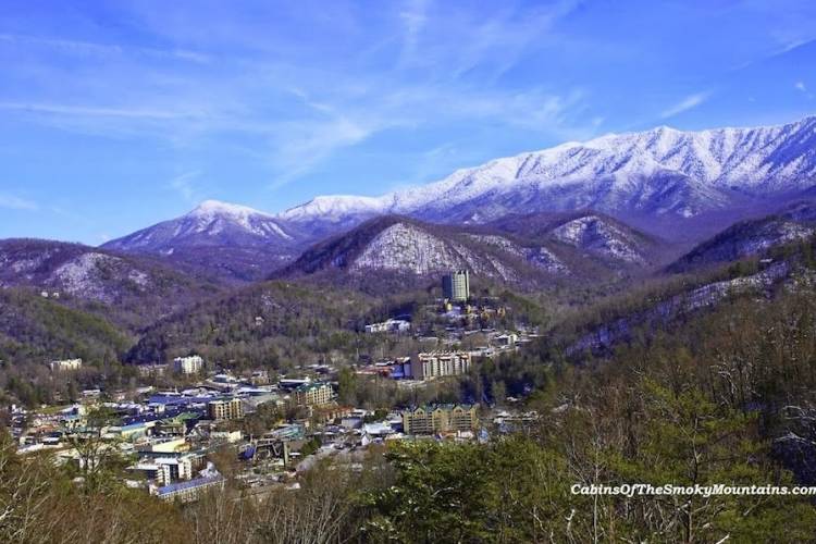 View of city Gatlinburg.