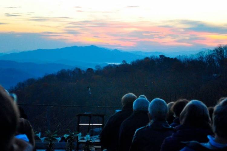 People viewing the sunrise.