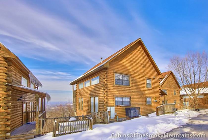 View of outside cabin.