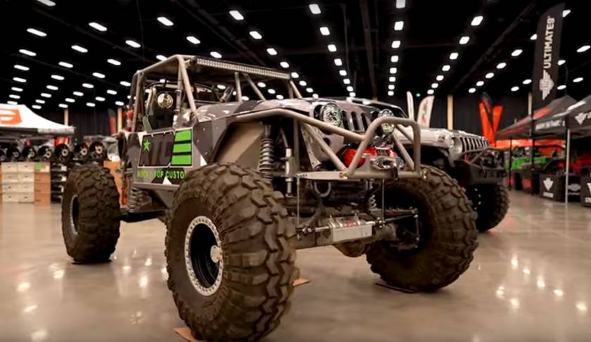 Close up of a jeep during the jeep invasion.