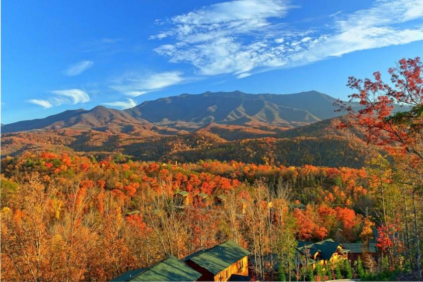 View of mountains.